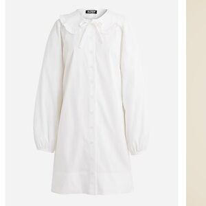 [J. CREW] NWT RUFFLE COLLAR SHIRT DRESS